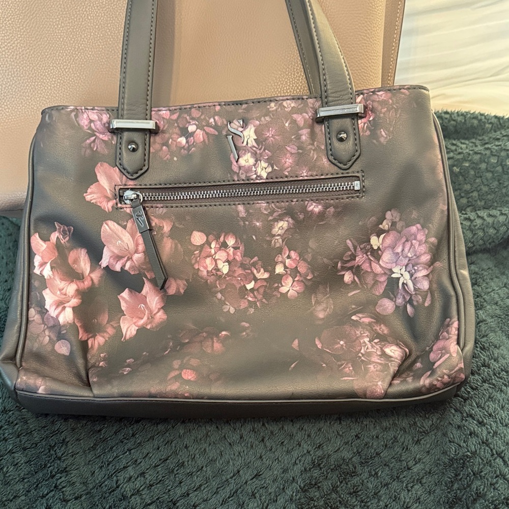 Simply Vera Vera Wang Shoulder Bag-Purple Floral